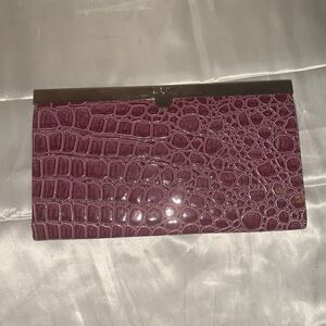Faux Gator Printed Wallet